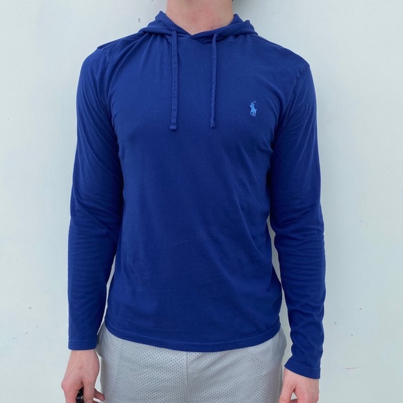 thin polo hoodie